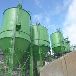 Corrosion Protection via the Preparation and Painting of 5No Silos - Marley Eternit, Meldreth